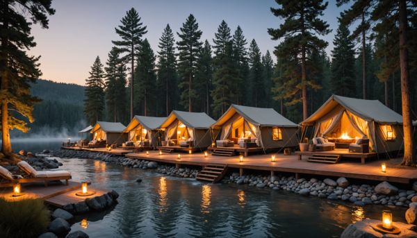 Des vacances relaxantes en camping avec spa haut de gamme